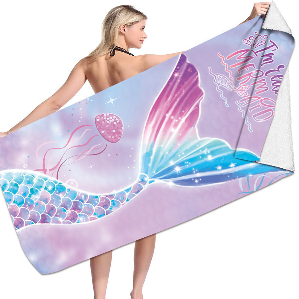 Mermaid Microfiber Towel