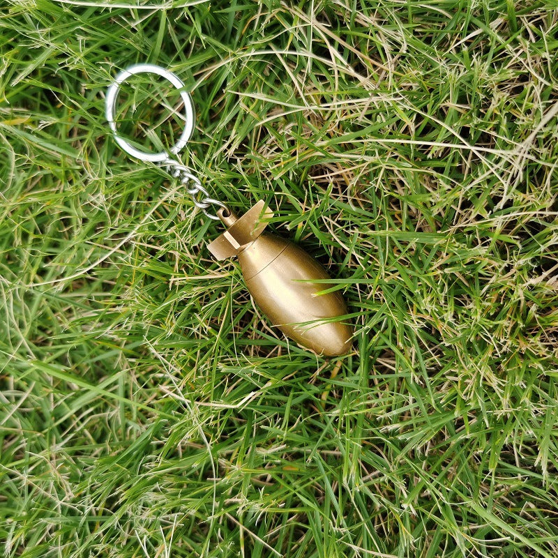 Brass Bomb Bottle Keychain