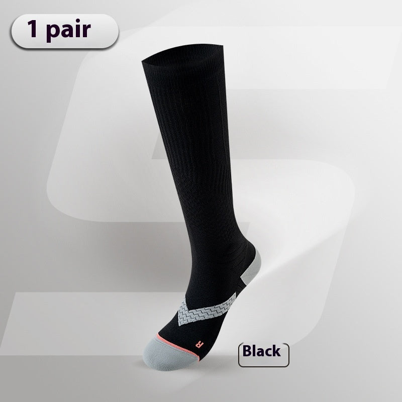 Pressure Calf Breathable Towel Bottom Athletic Socks