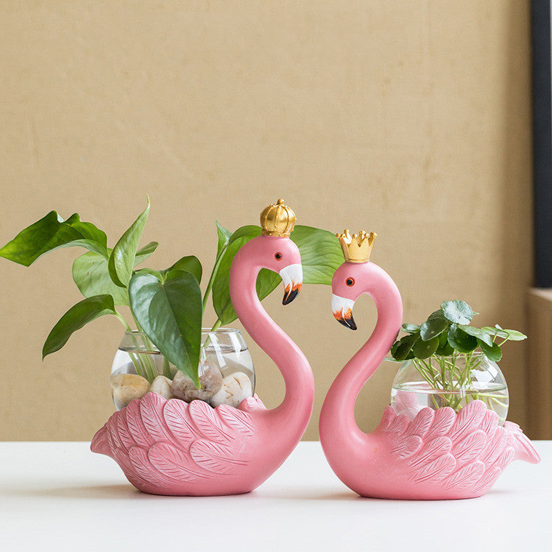 Flamingo Vase Decoration