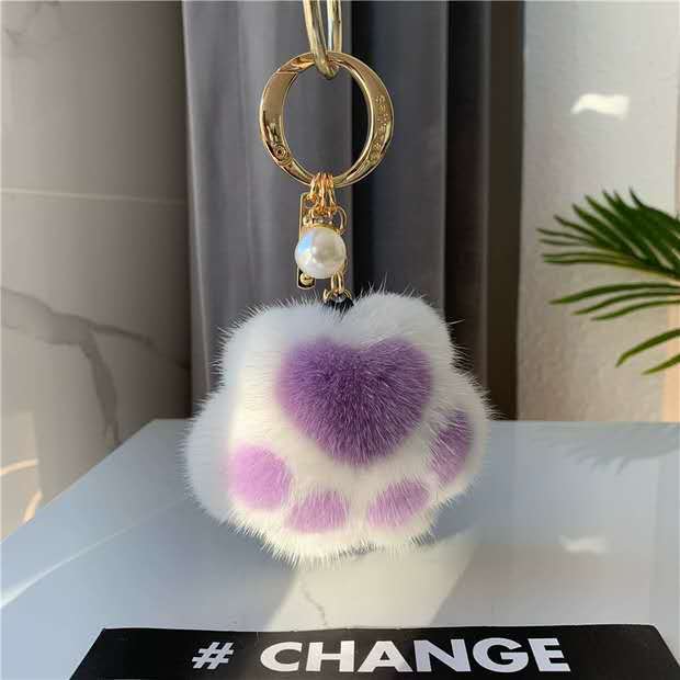 Cat's Claw Fur Keychain