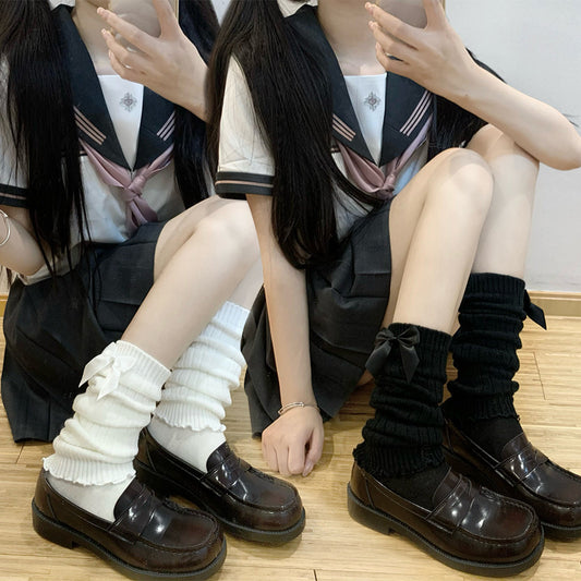 Harajuku Style Hot Girl Calf Tube Bunching Socks