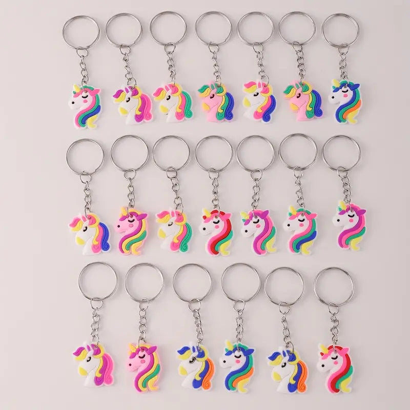 Silicone Unicorn Keychain