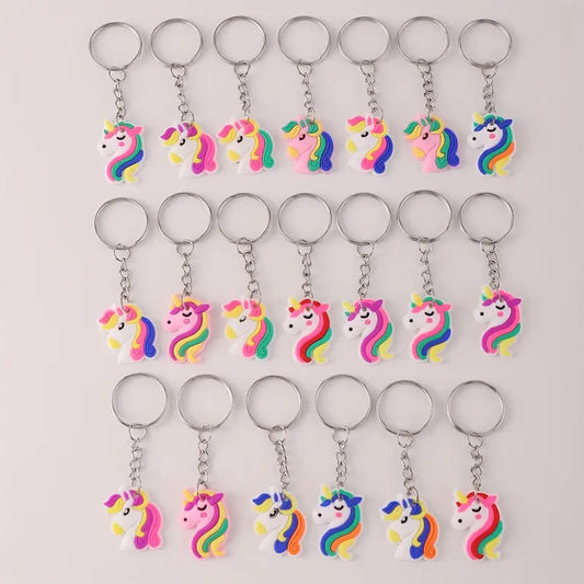 Silicone Unicorn Keychain