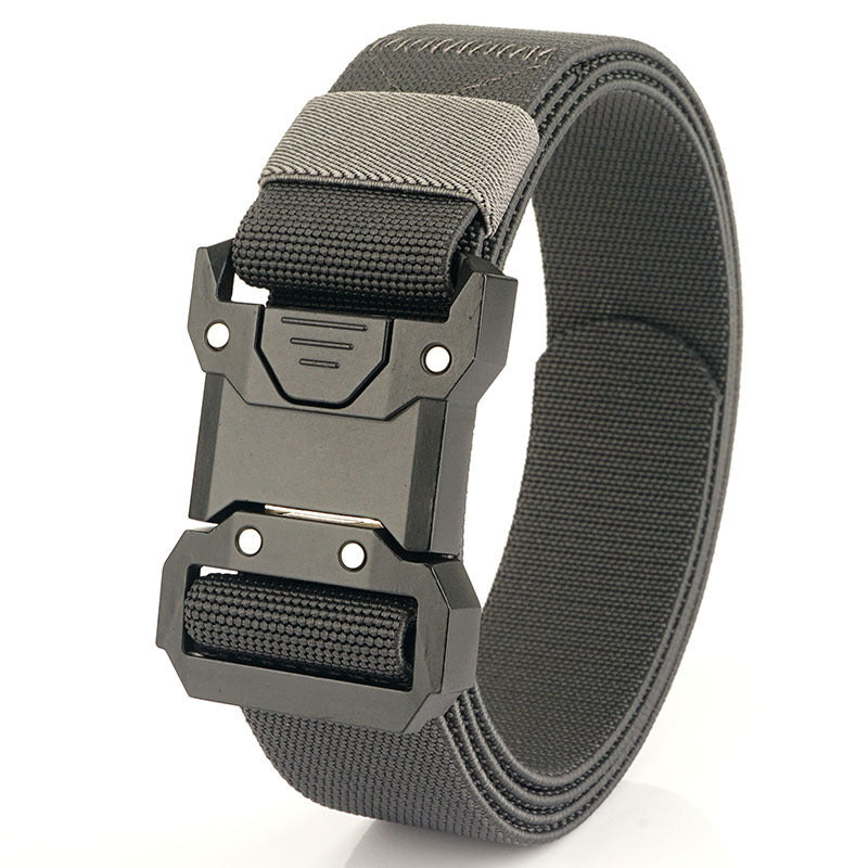 Tactical Quick Release Buckle Braided Elastic Belt