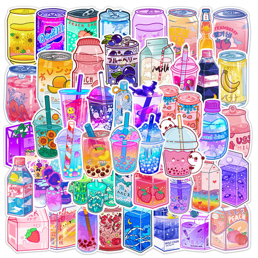 Cute Cartoon Instagram Style Drink Graffiti Stickers