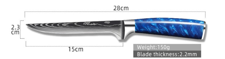 Chef's Blue Resin Handle Knife