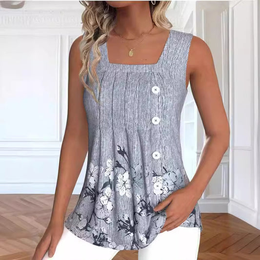 Printed Knitwear Top