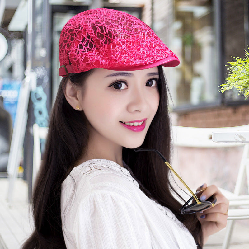 Lace Hard Gauze Beret