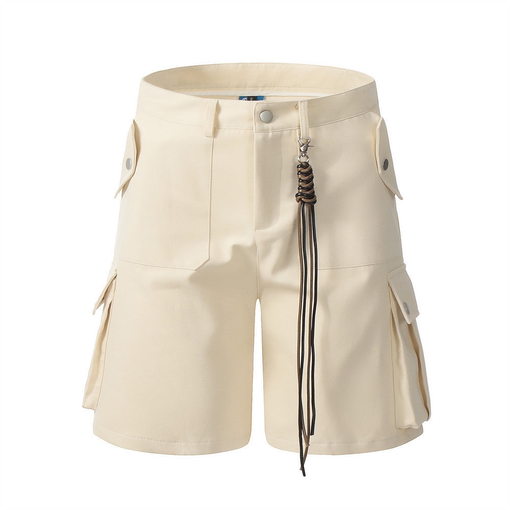 Multi-Pocket Straight Shorts