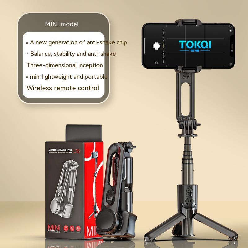 Mobile Phone Stabilizer Hand-held Tripod Head Selfie Stick