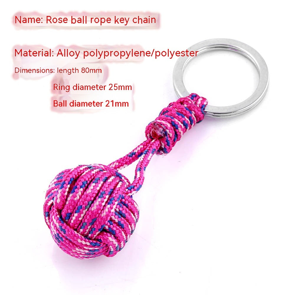 Monkeys Fist Ball Rope Keychain