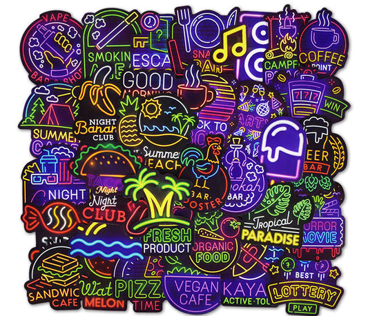 Neon Lights Stickers