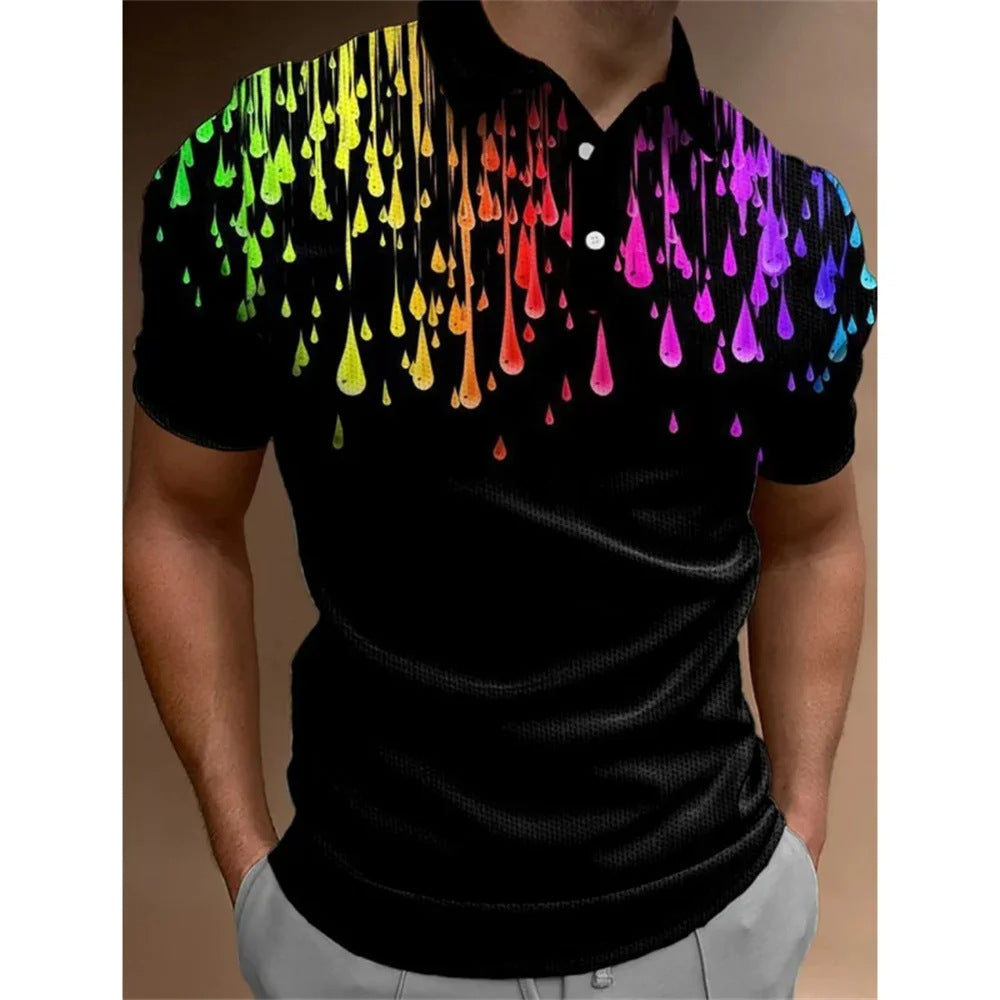 Men's 3D Rainbow Casual Shirt