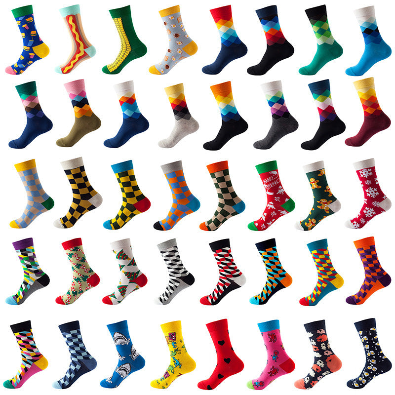 Mid Calf Fashion Trendy Socks