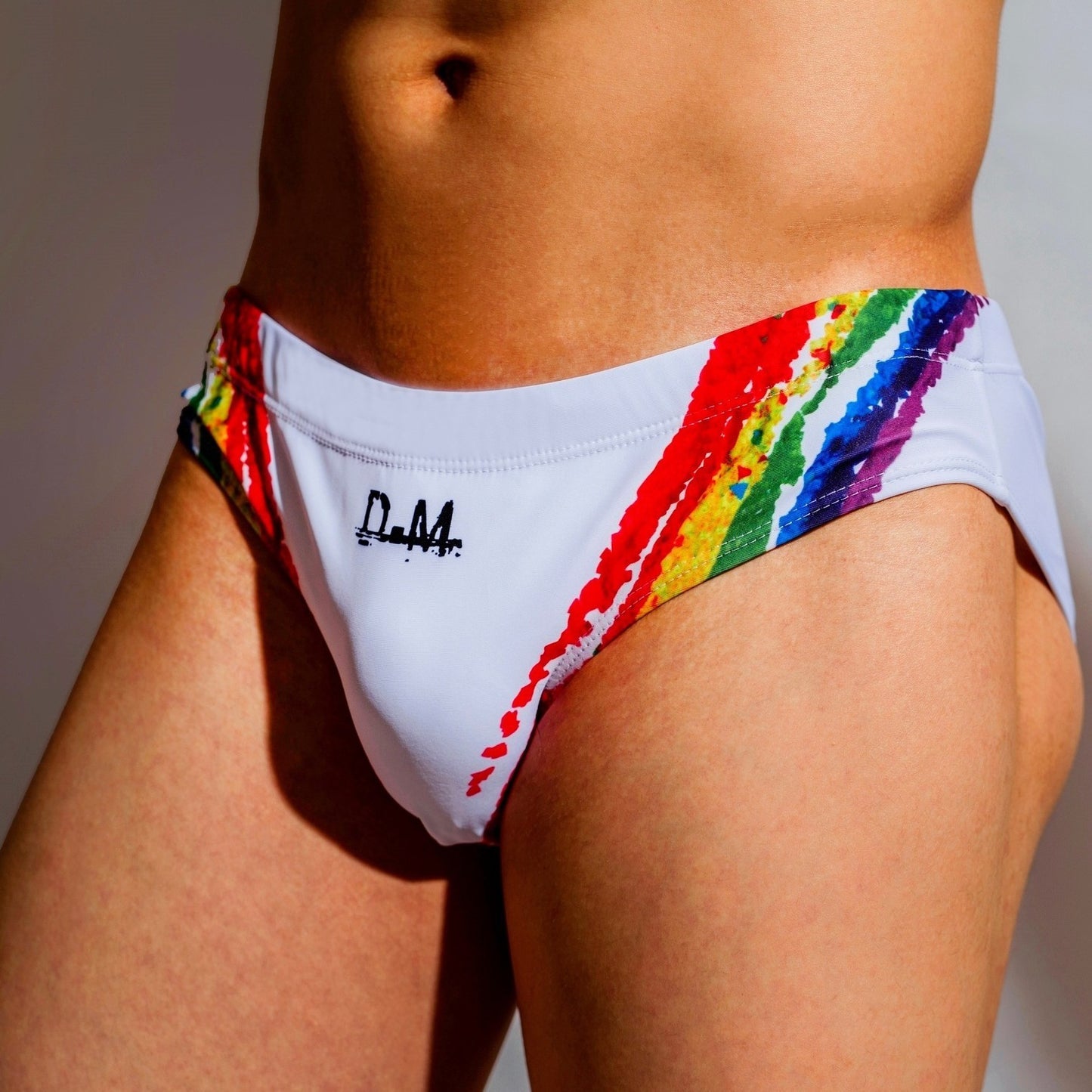 Low Waist Sexy Rainbow Printed Briefs