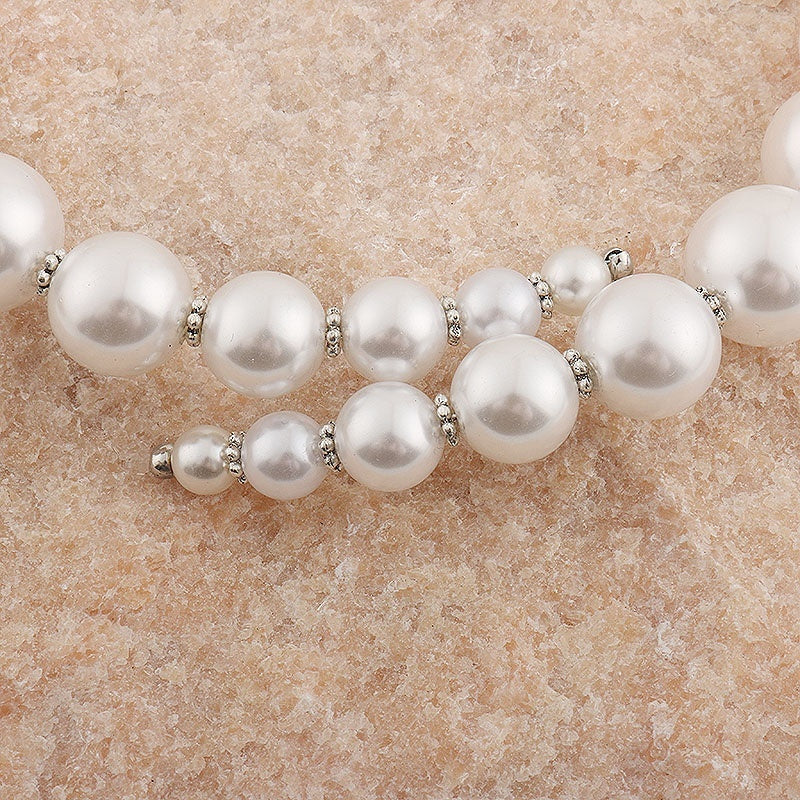 Open Size Pearl Collar Necklace