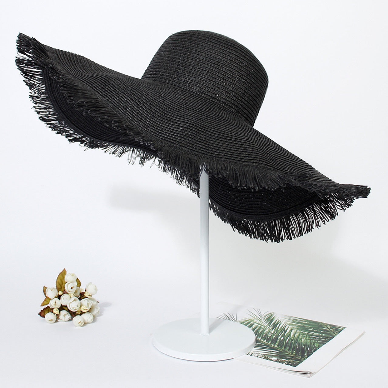 Big Brim Beach Woven Brim Straw Hat