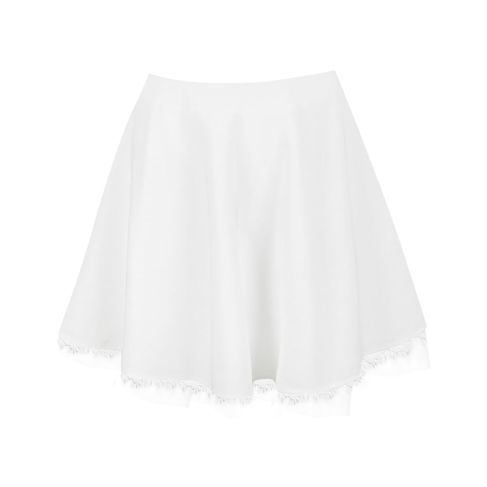 Hot Girl Bowknot Lace Skirt