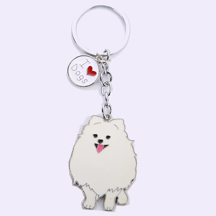 Pet Dog Metal Keychain