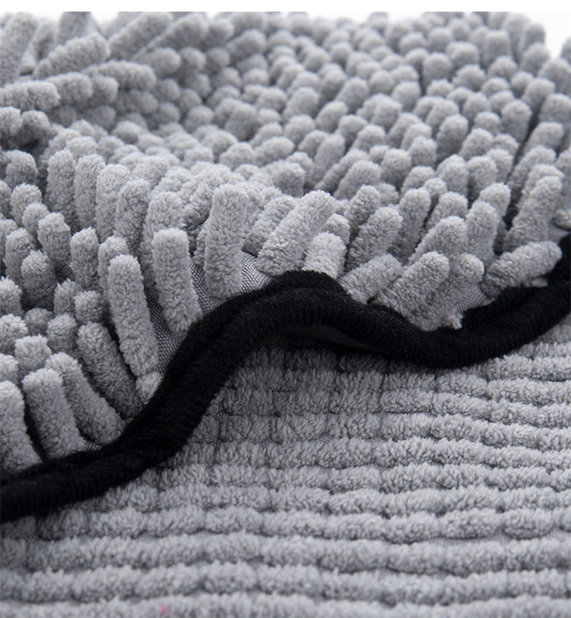 Quick-Drying Super Absorbent Dog Bathrobe Microfiber Bath Towels