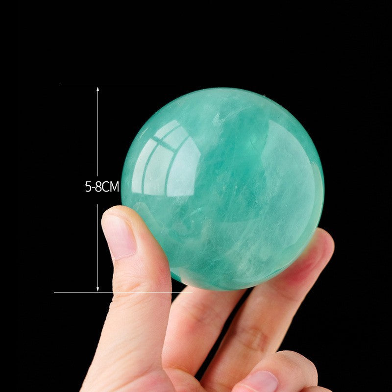 Natural Lake Water Blue Fluorite Crystal Ball