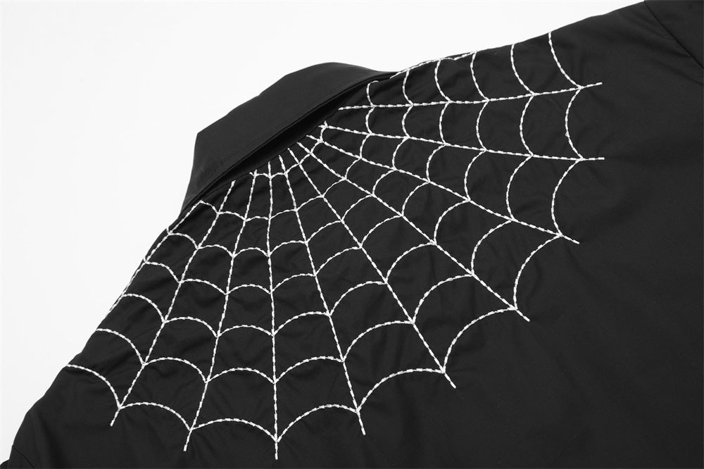 Men's Spider Web Short-sleeved Shirt