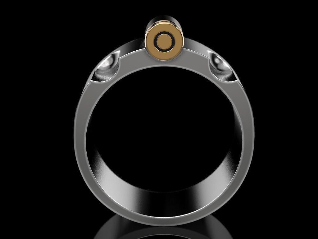 Gold Bullet Ring