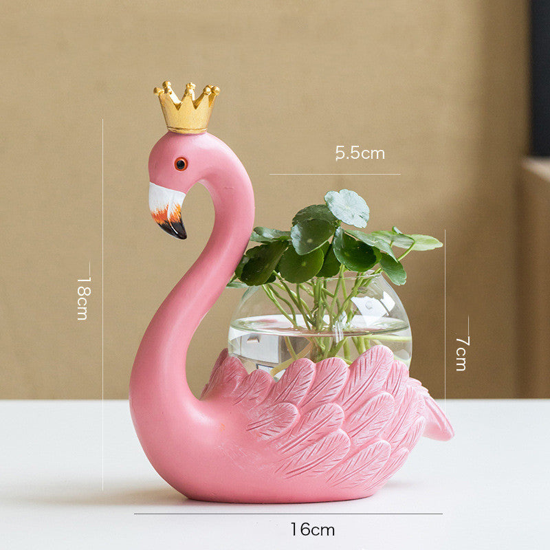 Flamingo Vase Decoration