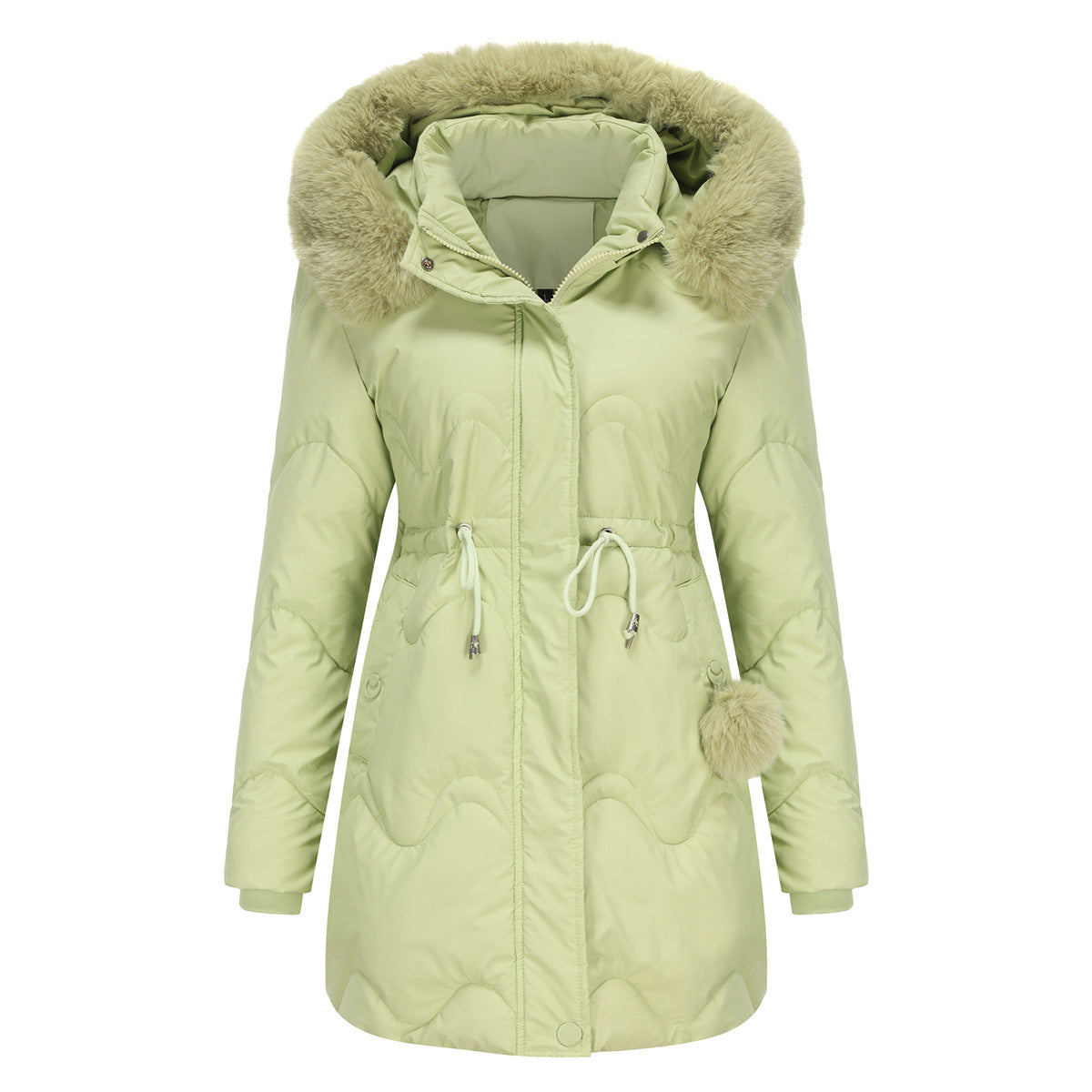 Women's Detachable Hat Wool Jacket