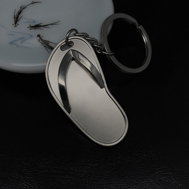 Metal Flip Flop Keychain