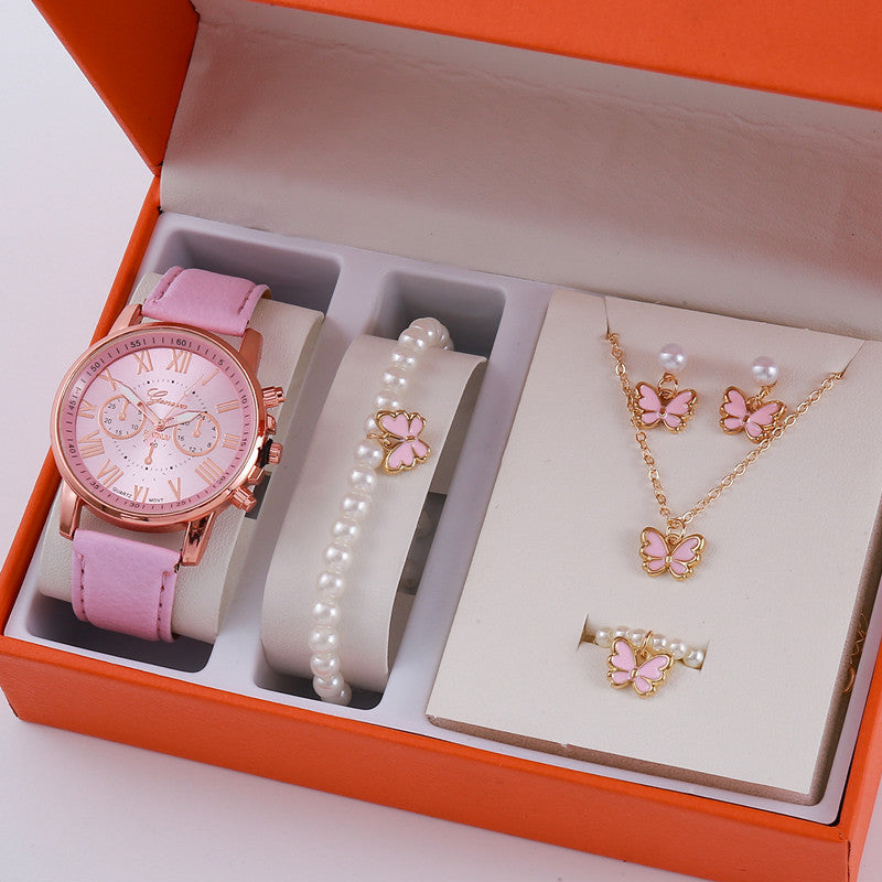 Ladies Graduated Watch Jewelry Set