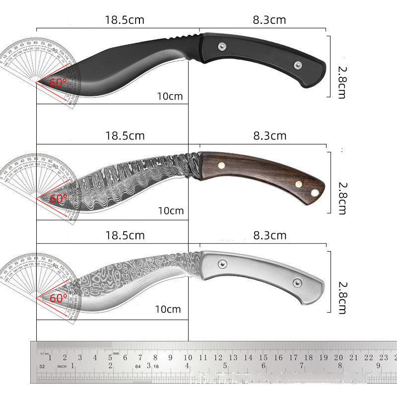 Camping All Steel Handle Knife with Scabbard