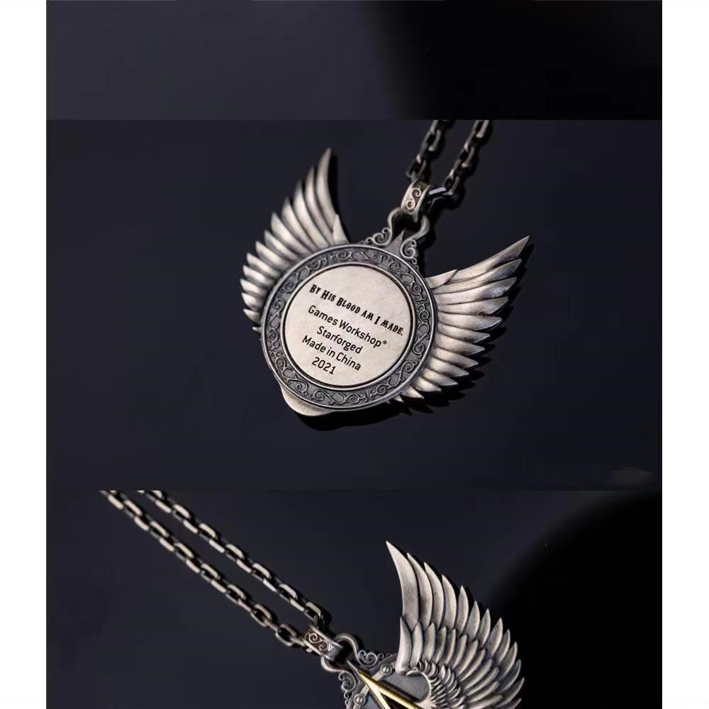 Holy Blood Wing Pendant Necklace