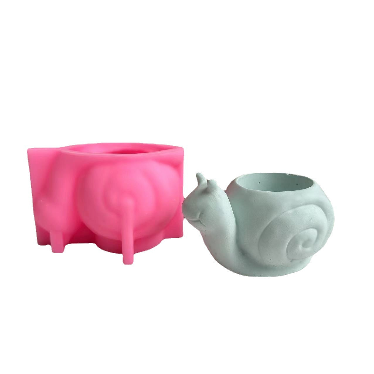 Snail Flower Pot Silicone Mold