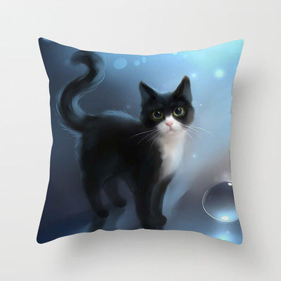 Cat Throw Pillowcase