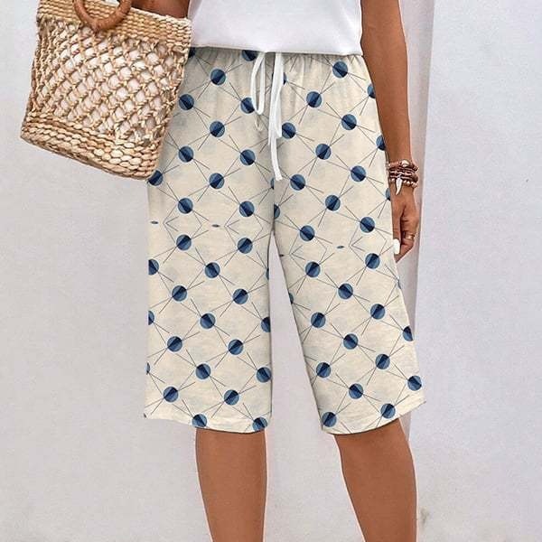 Casual Floral Print Bermuda Shorts