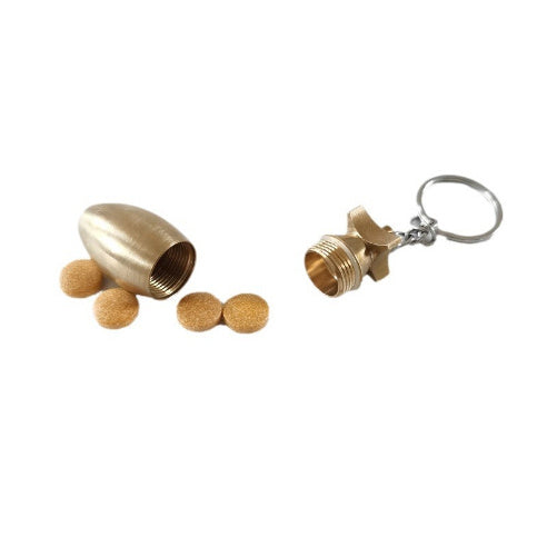 Brass Bomb Bottle Keychain