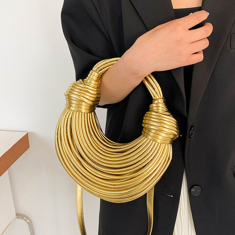 Instafamous Metal Noodles Underarm Bag