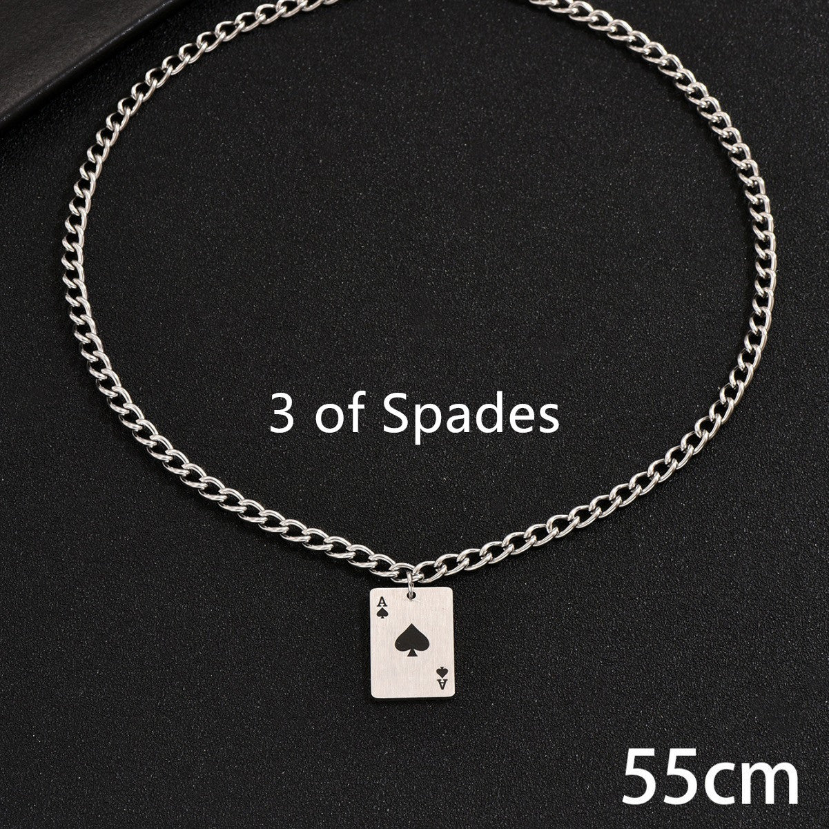 Stainless Steel Poker Necklace