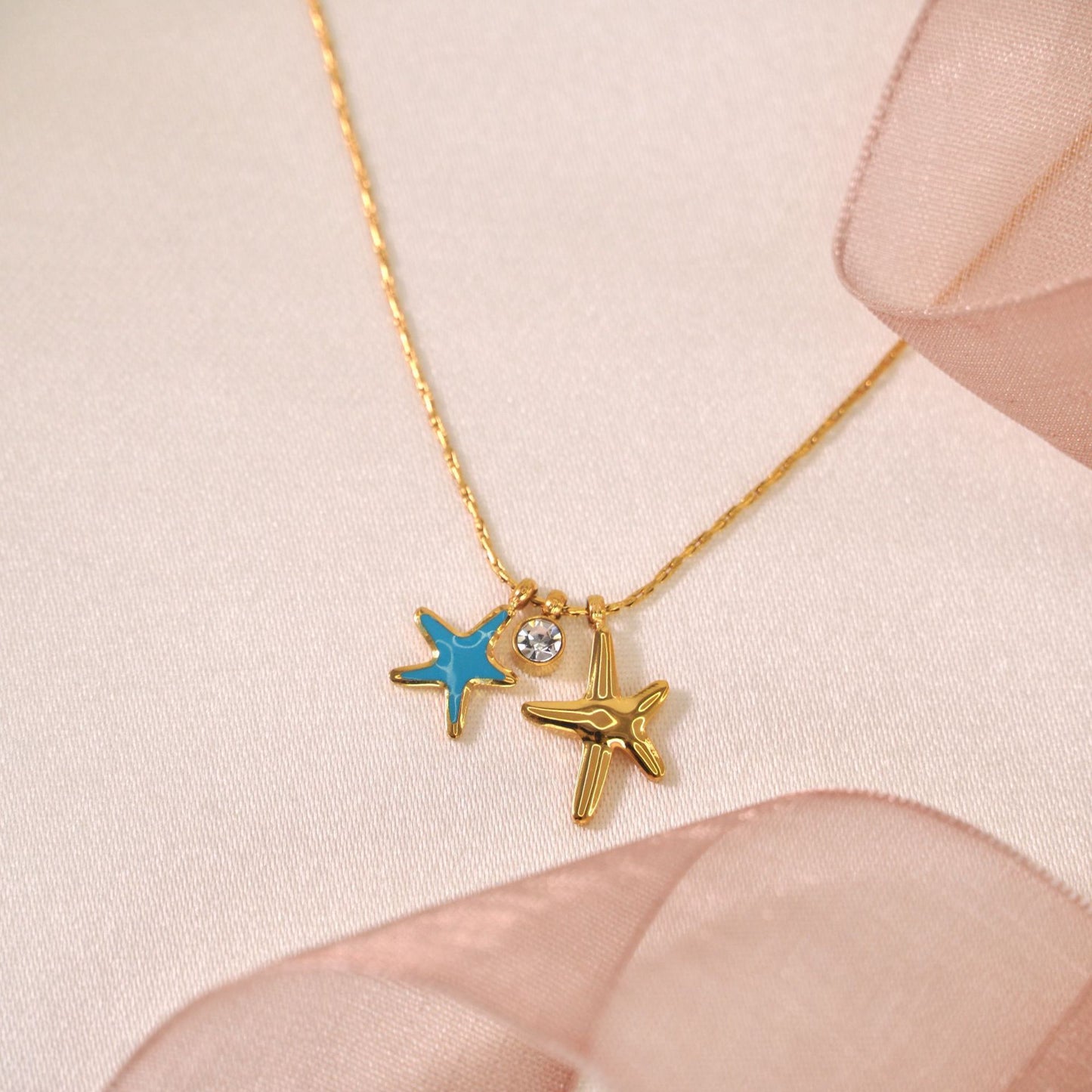 Casual Drip Starfish Necklace