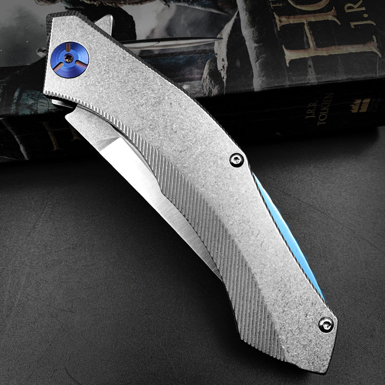 Sleek Satin High Hardness Folding Knife