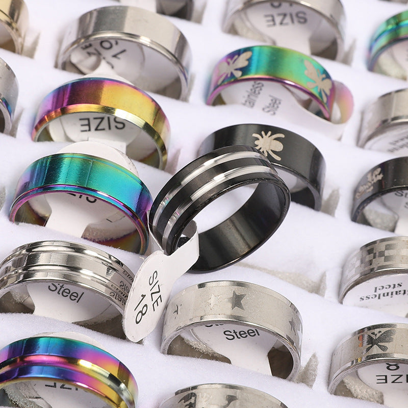 Steel And Stainless Mixed Rings