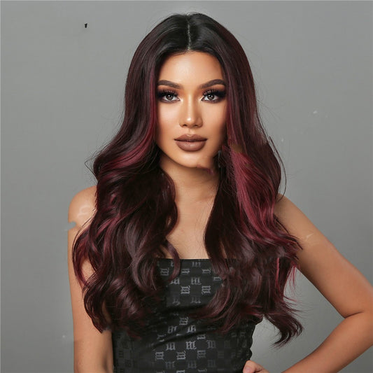 Reddish Brown High Temperature Silk Wig