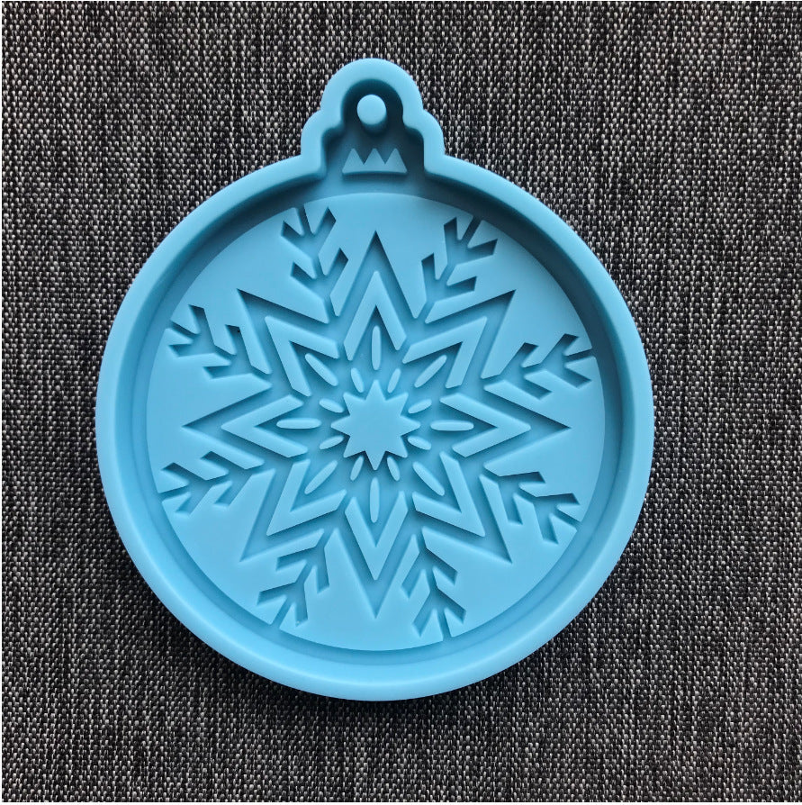 Christmas Round Shape Decoration Silicone Mold