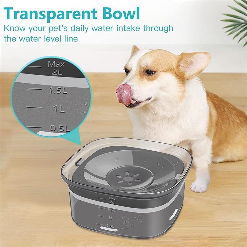 70oz Large Capacity Spill Proof Dog Bowl