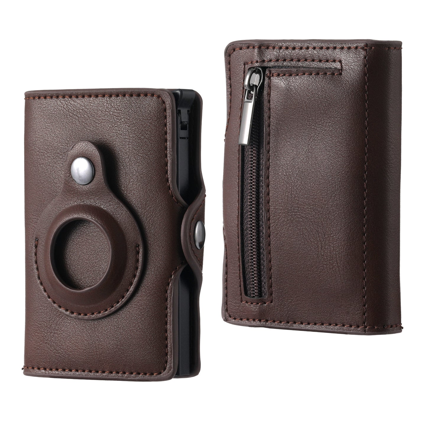 Men's Tracker Card Clamp Metal Card Holder Wallet