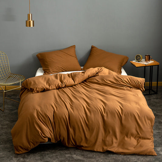 Brushed Solid Color Quilt Cover