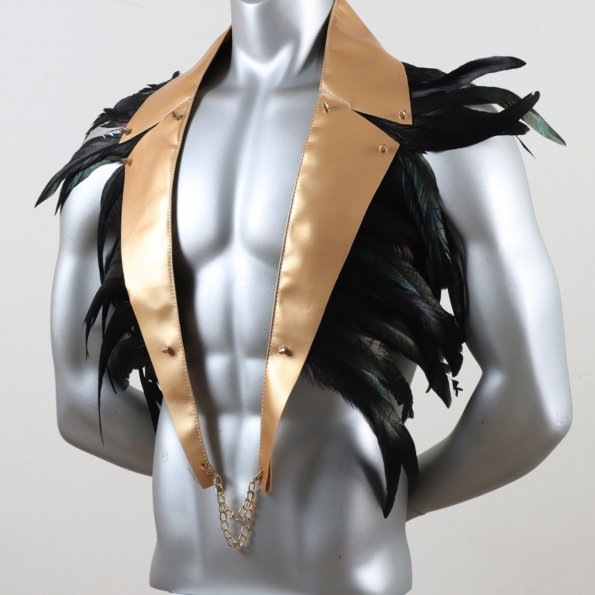 Leather Feather Stitching Shawl