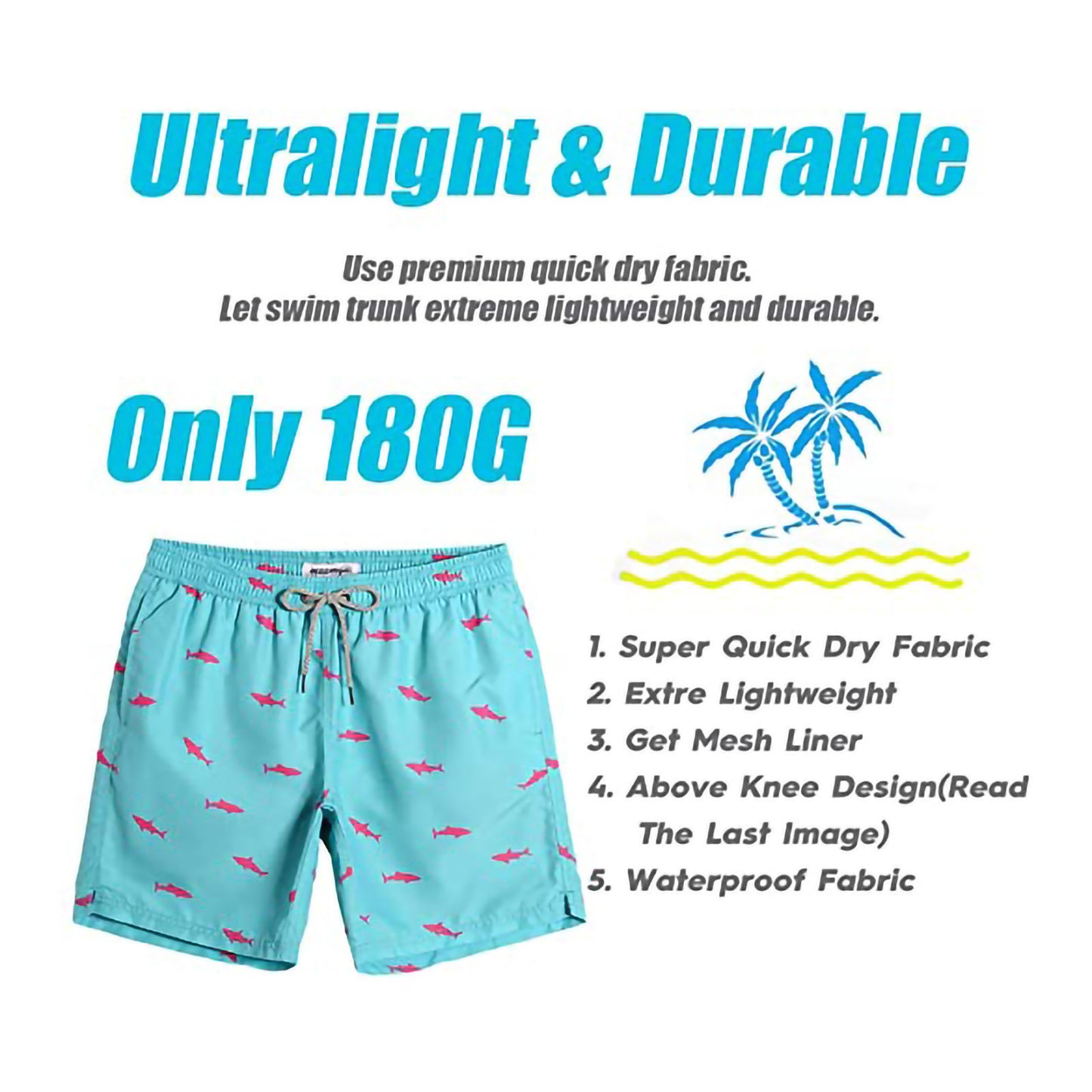 Casual Men's  Beach Shorts